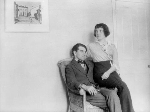 Katherine Mansfield and John Middleton Murry at home, 1913