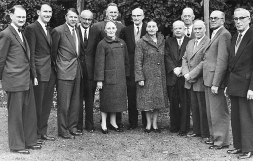 Muriel May (fifth from left) and the Royal Commision on Education, 1962