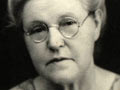 A head and shoulders photograph of Mary Moore in later life