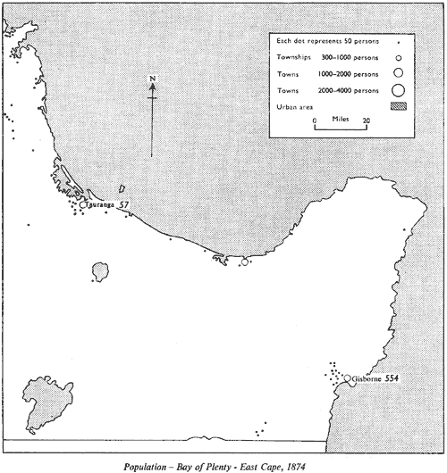 Population–Bay of Plenty–East Cape, 1874