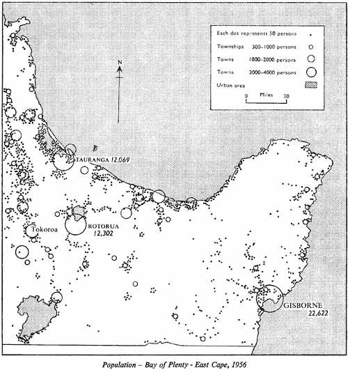 Population–Bay of Plenty–East Cape, 1956