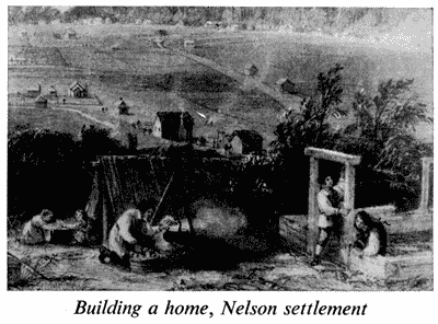 Building a home, Nelson settlement