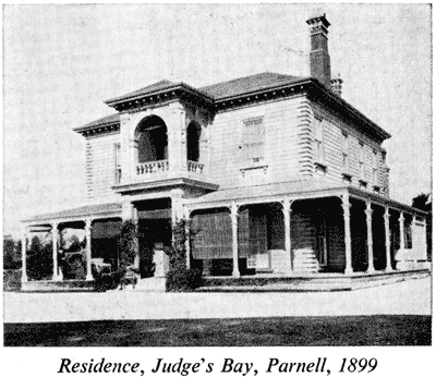 Residence, Judge's Bay, Parnell, 1899