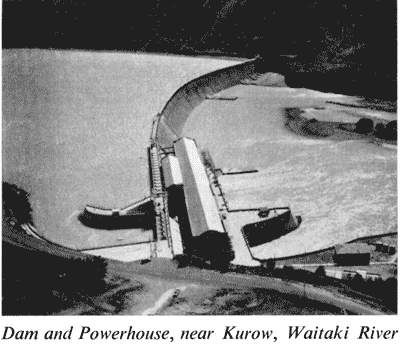 Dam and Powerhouse, near Kurow, Waitaki River