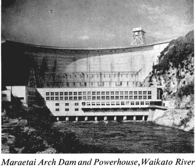 Maraetai Arch Dam and Powerhouse, Waikato River