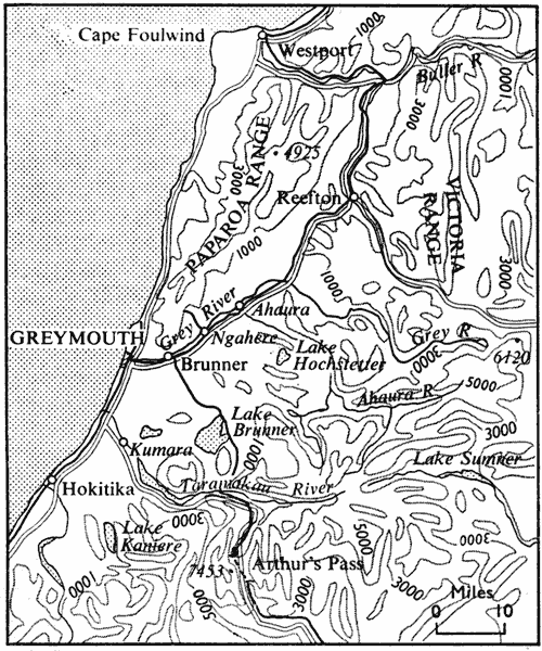 Grey River and the north Westland district