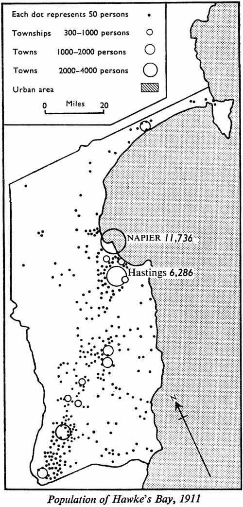 Population of Hawke's Bay, 1911