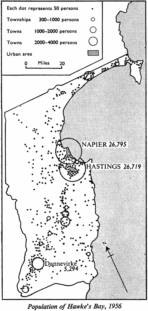 Population of Hawke's Bay, 1956
