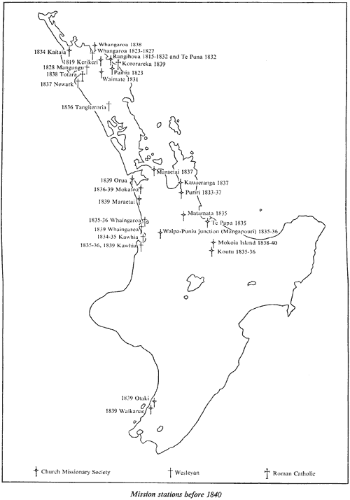Mission stations before 1840