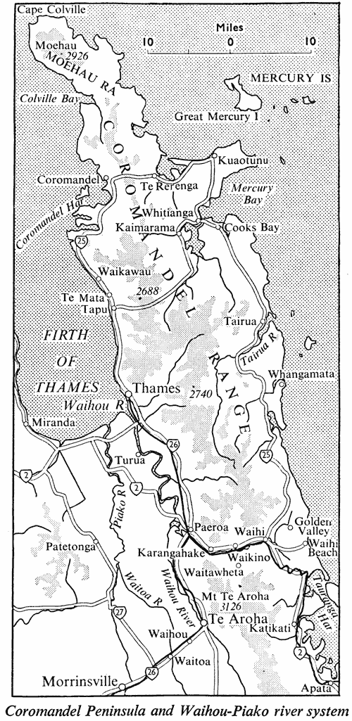 Coromandel Peninsula and Waihou-Piako river system