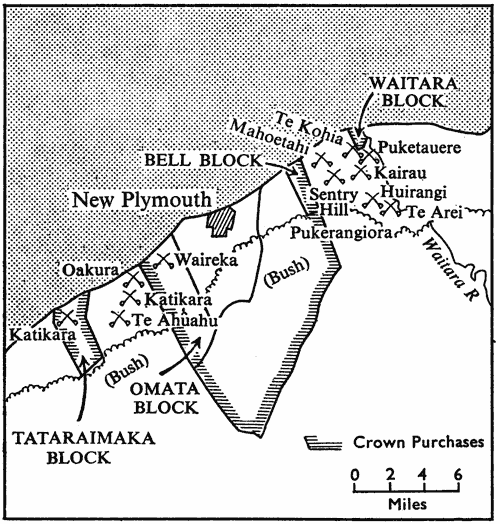 Campaign sites of the first Taranaki war, 1860-61