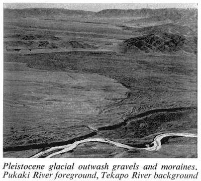 Pleistocene glacial outwash gravels and moraines