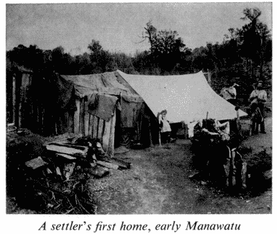 A settler's first home, early Manawatu