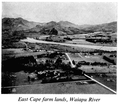 East Cape farm lands, Waiapu River