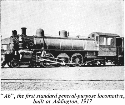 “Ab”, the first standard general-purpose locomotive, built at Addington, 1917