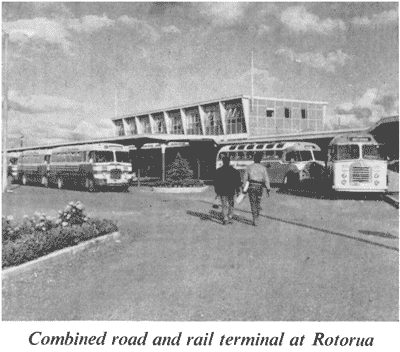 Combined road and rail terminal at Rotorua