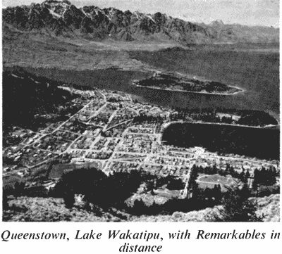 Queenstown, Lake Wakatipu, with Remarkables in distance