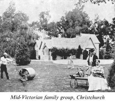 Early photograph of mid-Victorian famiy group