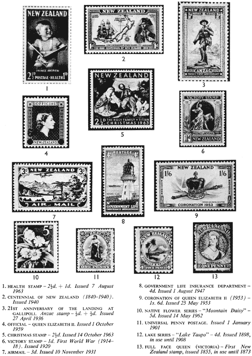 Various New Zealand stamp issues
