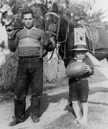 George Nepia with his son