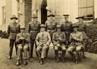 William Penlington (bottom row, second from right) with other officers during the First World War