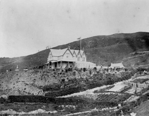 'The Grange', Wellington home of William Barnard Rhodes, in 1868