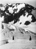 Forrest Ross (left) and Lady Joanna Elizabeth Leigh-Wood, Tasman Glacier, Southern Alps, 1900