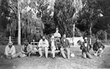 Members of the Repudiation movement, including Henry Robert Russell (seated, centre), 1876