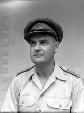 A photograph of Edward Sayers in a military uniform