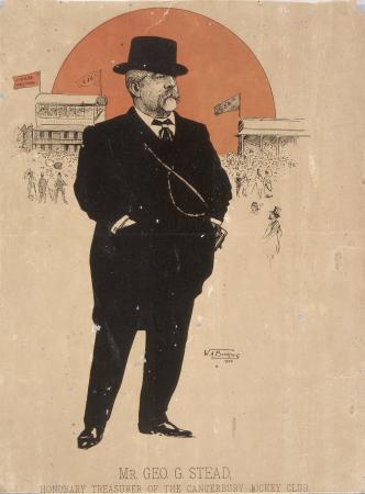 Caricature of George Gatonby Stead, 1900
