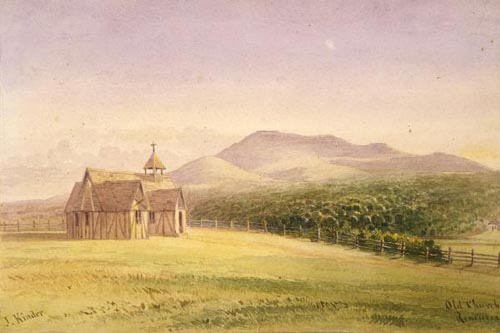 Painting of St Mark's Chapel, Remuera, by John Kinder