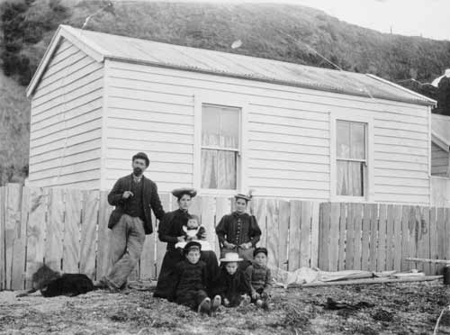 Mariano Vella and family, about 1895