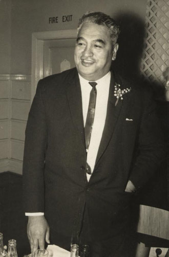 Puti Tīpene (Steve) Wātene speaking at his son's wedding, 4 June 1966