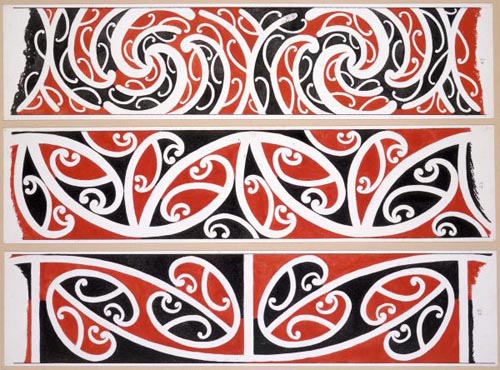 Drawings of designs from the rafters of a Māori meeting house, by Herbert  William Williams – Williams, Herbert William – Te Ara Encyclopedia of New  Zealand