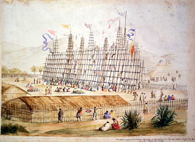 Feast, Bay of Islands, 1849