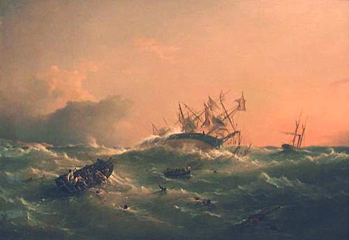 The wreck of HMS Orpheus