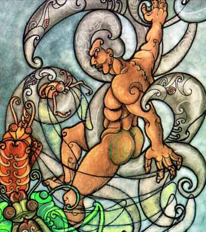 Tāne battles the insects