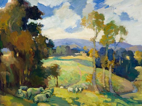 Edith Collier, ‘Grazing sheep’