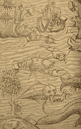 16th-century depiction of the deep
