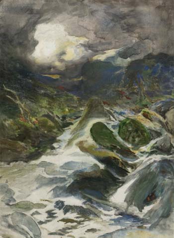 ‘Otira Gorge’, c. 1912, by Petrus van der Velden