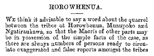 Horowhenua land dispute