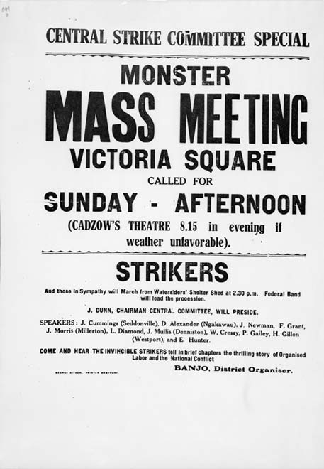 Monster mass meeting poster