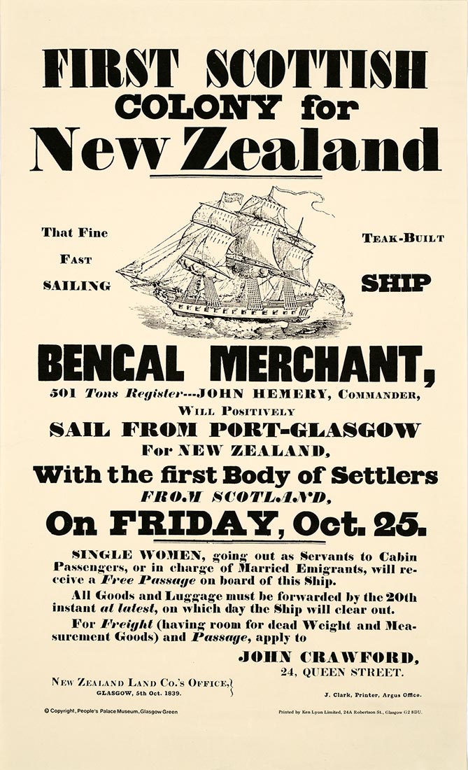 New Zealand Company poster