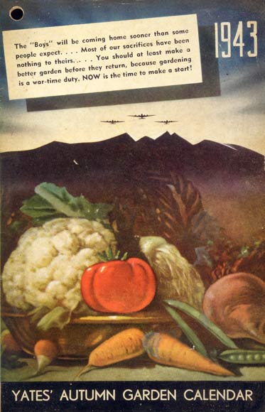 Yates’ autumn garden calendar, 1943
