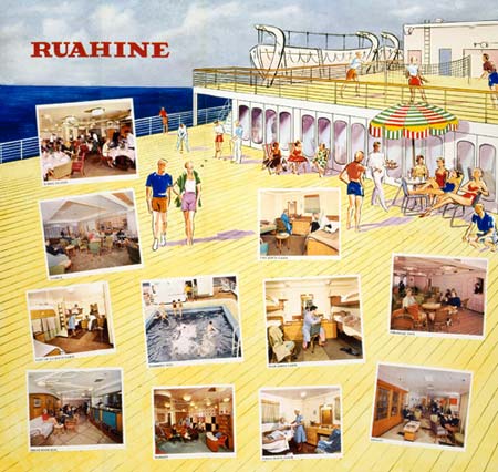 Shipboard life on the Ruahine