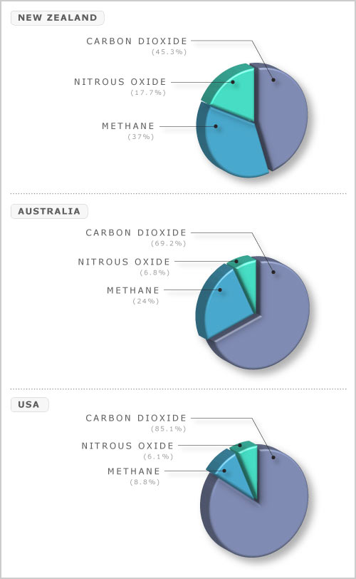Components of greenhouse gas emissions 