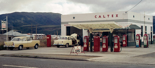 Caltex service station, 1950s or early 1960s