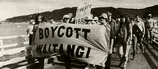 Treaty of Waitangi protest