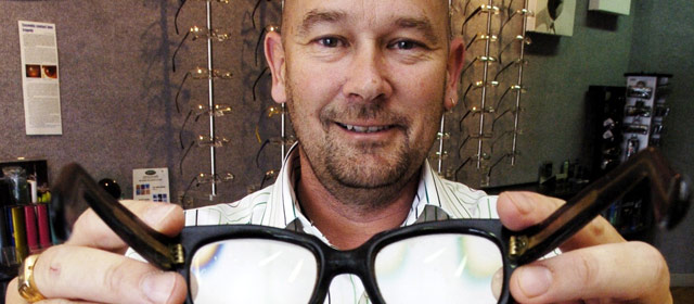 Optometrist Mark Bridgemount