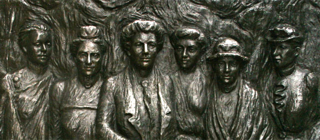 Campaigners for women's right to vote, Women's suffrage memorial, Christchurch